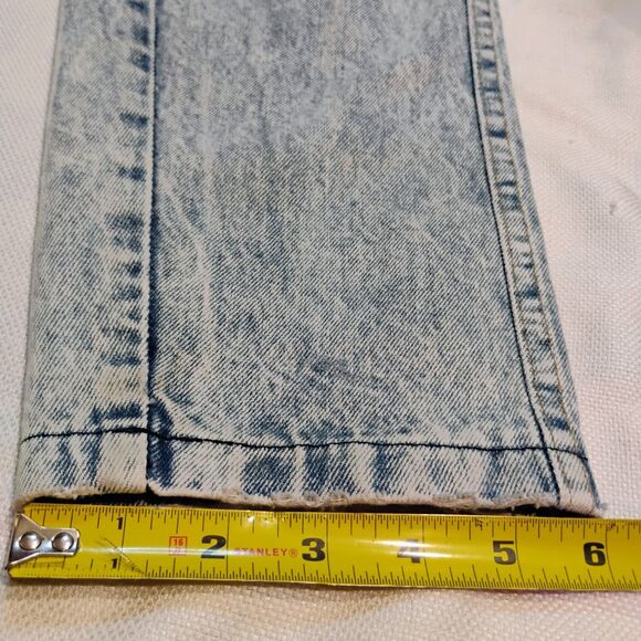 Vintage 80s CAP FERRAT Acid Wash High Rise Tapered Mom Jeans Size W31 /Womens 12 - Picture 13 of 16